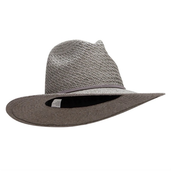 Women\'s Jeanne Simmons Woven Cross Hatch Design Hat — Gray NWT — Packable